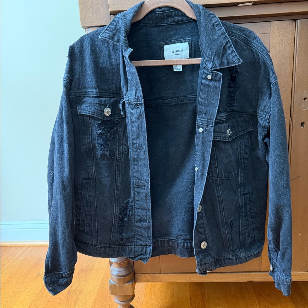 Forever 21 Black Denim Jacket